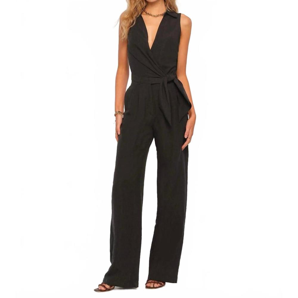 Heartloom Black Sleeveless Jumpsuit